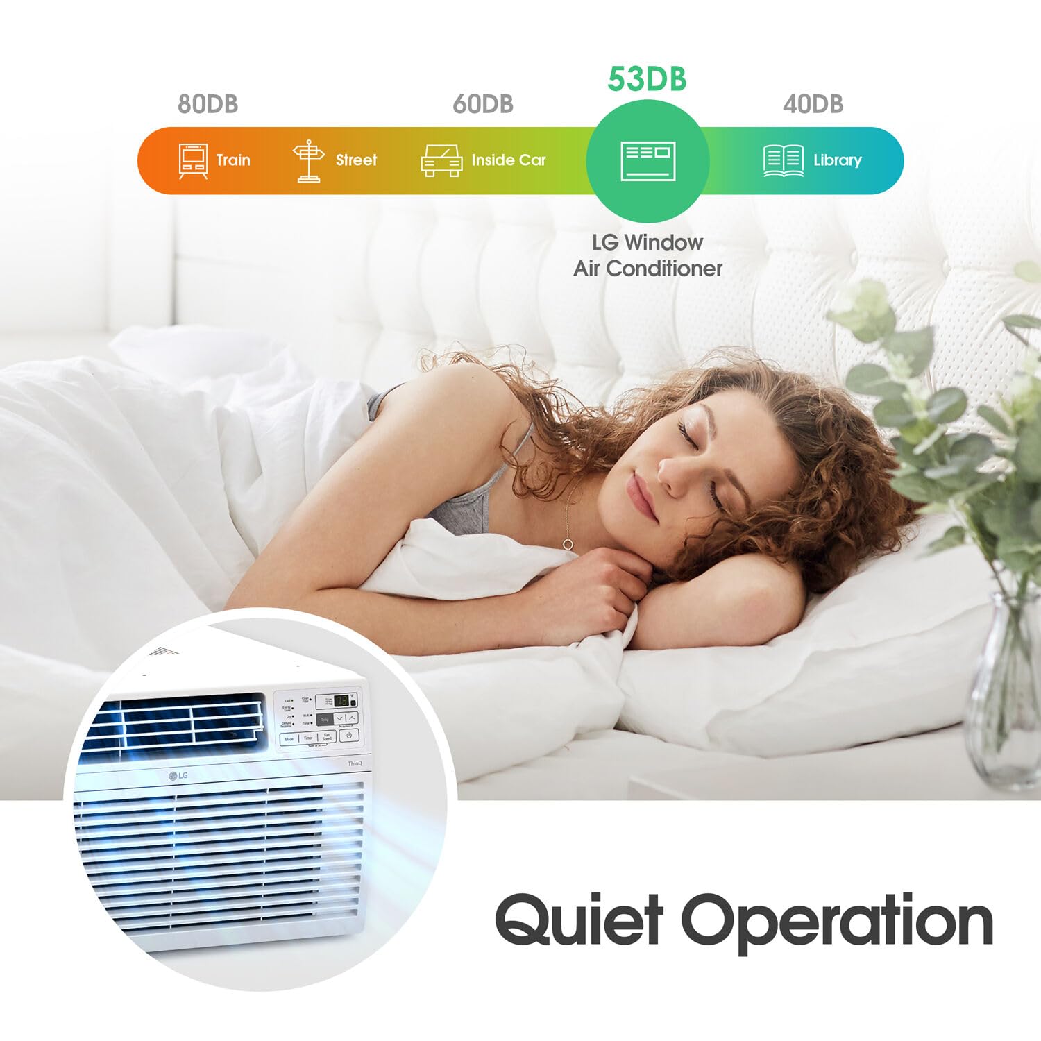 LG LW1824RD, White 18,000 Window Air Conditioner, 230/208V, 1,000 Sq.Ft. (25' x 40' Room Size), Quiet Operation, Electronic Control with Remote, 3 Cooling & Fan Speeds, Auto Restart, 18000 BTU ANM Liquidation