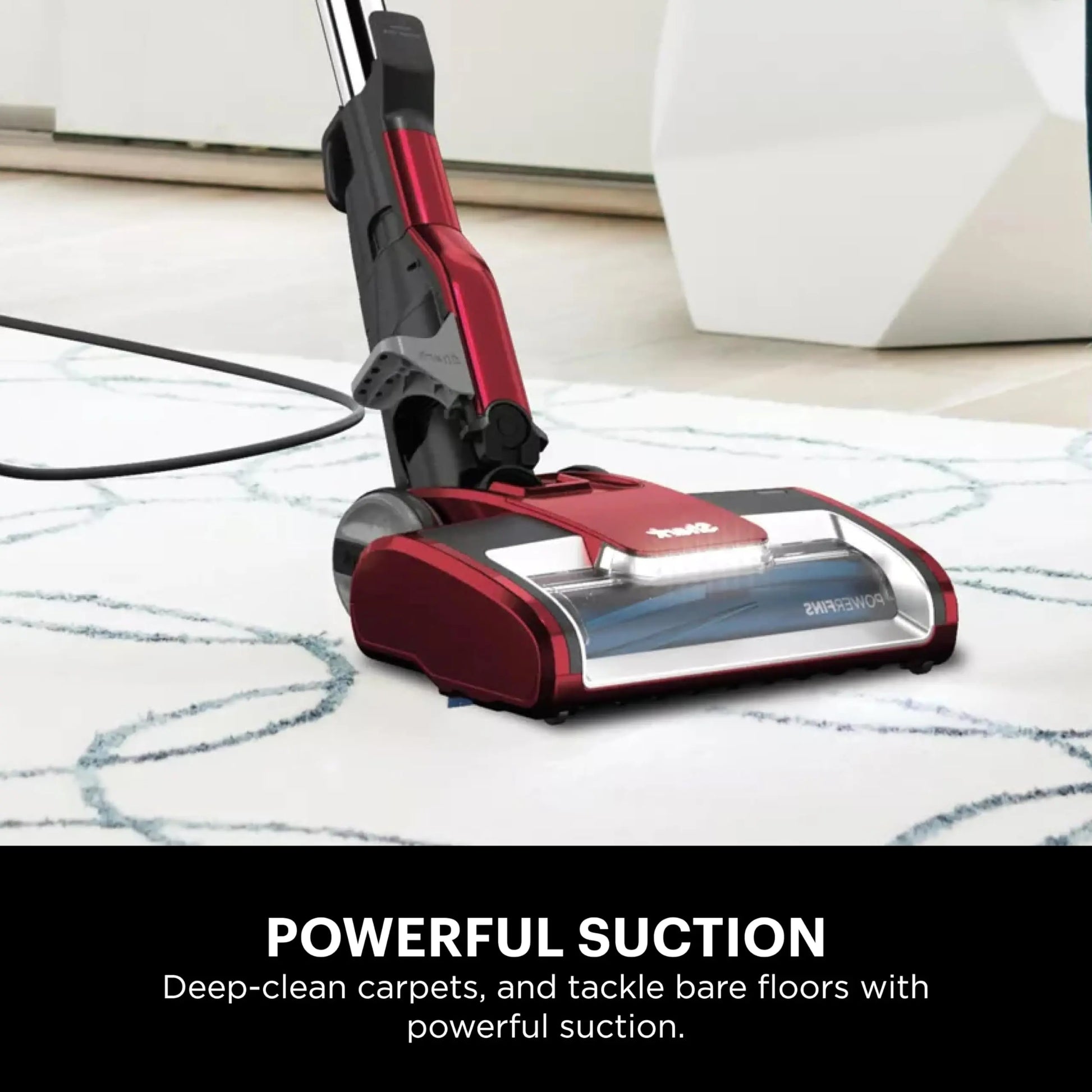 Shark HZ702 Ultralight PetPro Corded Stick Vacuum with PowerFins HairPro Odor Neutralizer Technology, Wine Purple, 0.37 L Capacity - ANM Liquidation