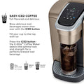 Keurig K-Elite Single Serve K-Cup Pod Coffee Maker, with Strength and Temperature Control, Iced Coffee Capability, 8 to 12oz Brew Size, Programmable, Brushed Slate ANM Liquidation