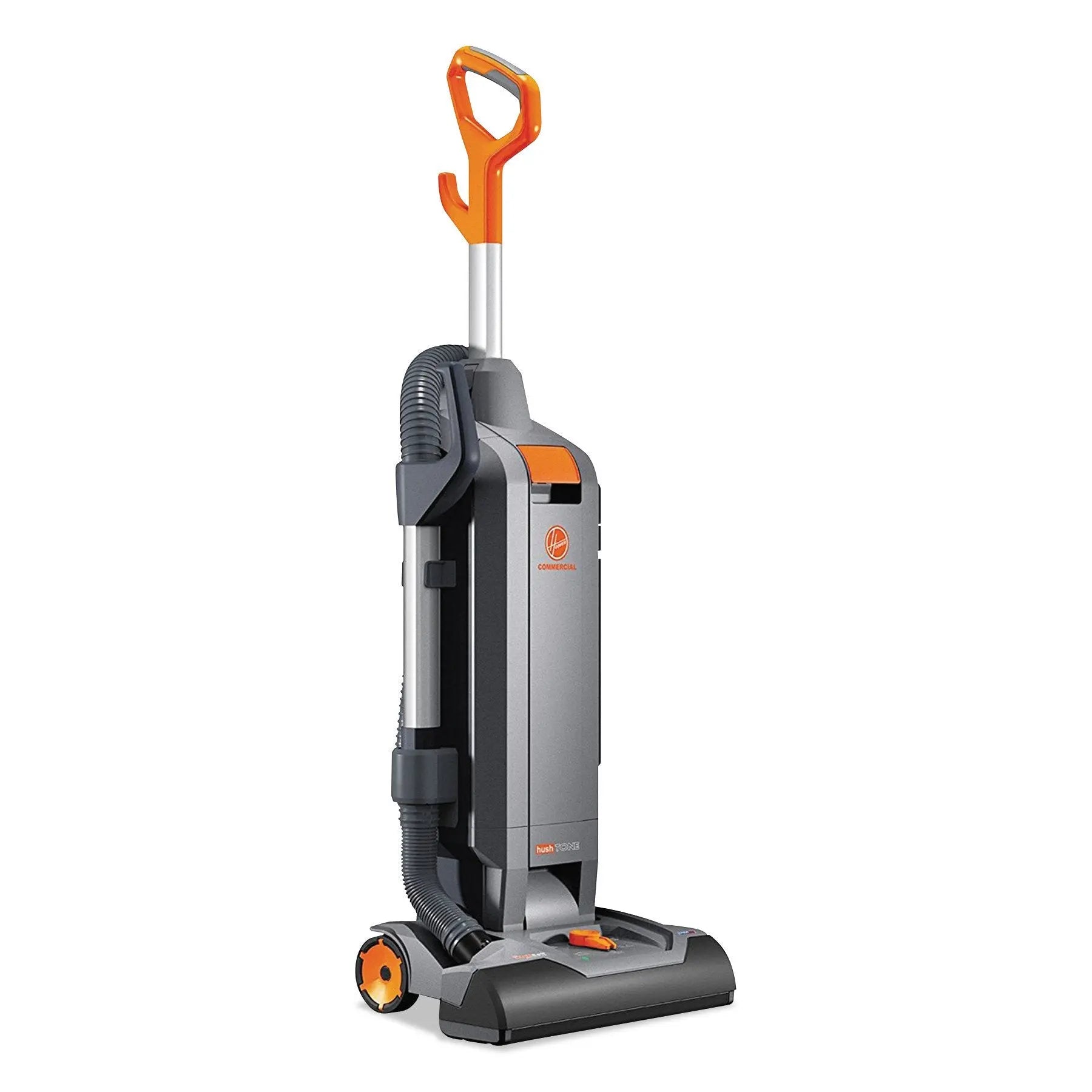 Hoover Commercial HushTone Upright Vacuum Cleaner, 15 inches with Intellibelt, For Carpet and Hard Floors, CH54115, Gray - ANM Liquidation