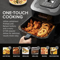 Nuwave Brio Plus 8 Qt Air Fryer, PFAS Free, New & Improved, Digital Touch Screen, Cool White Display, 50°F~400°F in Precise 5°, 5 Cook Functions, 100 Presets & 50 Memory, 3 Wattages 700, 1500, 1800 ANM Liquidation