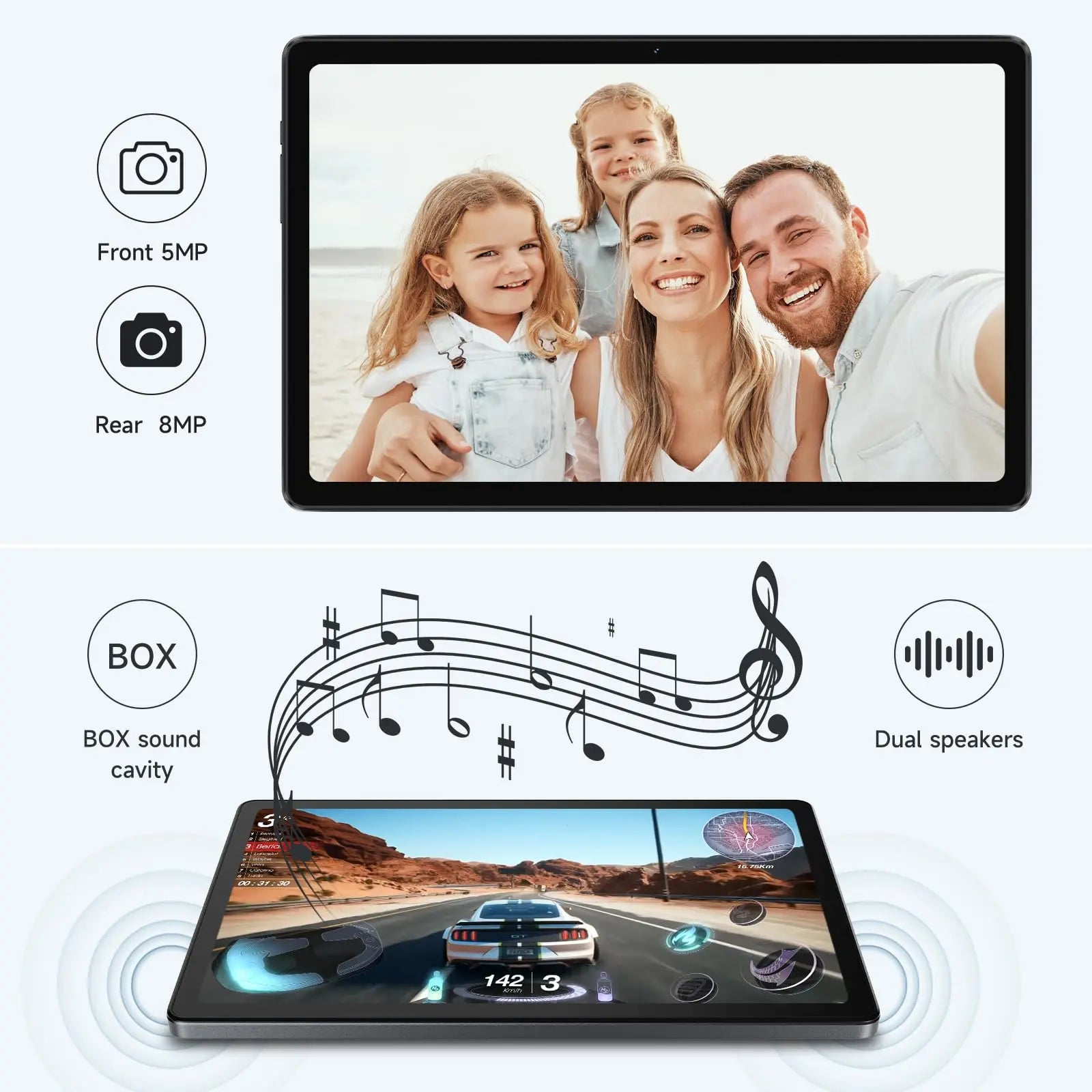 ALLDOCUBE 10.4 Inch Tablet，2000 * 1200 in-Cell IPS Screen Android13 Tablet,12GB RAM (4+8 Virtual)+64GB ROM 2TB TF Expandable,Widevine L1, Unisoc T618 8 Core CPU, 6000mAh Battery,5G/2.4G WiFi - ANM Liquidation