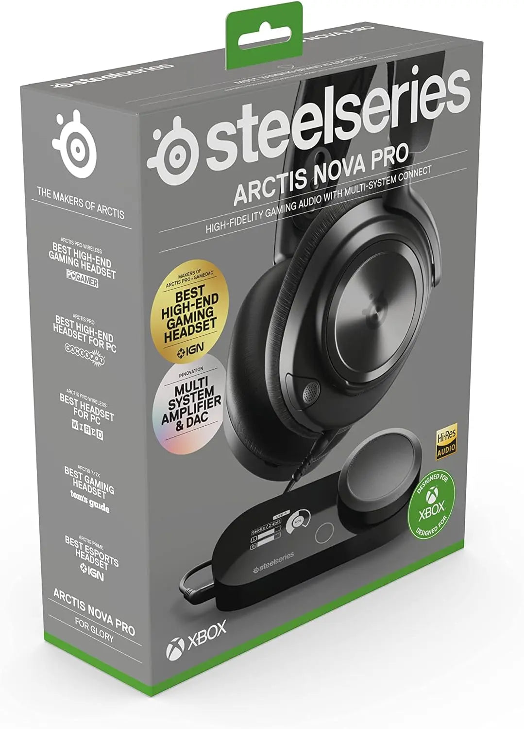 SteelSeries Arctis Nova Pro Wireless Xbox Multi-System Gaming Headset - Premium Hi-Fi Drivers - Active Noise Cancellation Infinity Power System - Stealth Mic - Xbox, PC, PS5, PS4, Switch, Mobile - ANM Liquidation