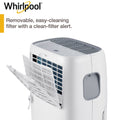 Whirlpool 20-Pint Portable Dehumidifier with Auto-Shutoff & Timer, Home Dehumidifier and Moisture Absorber For Basement, Garage, Living Room in White ANM Liquidation