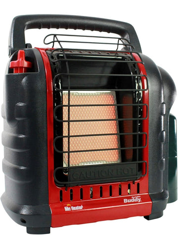 Mr. Heater F232000 MH9BX Buddy 4,000-9,000-BTU Indoor-Safe Portable Propane Radiant Heater, Red-Black