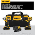 DEWALT 20V MAX Cordless Drill and Impact Driver, Power Tool Combo Kit with 2 Batteries and Charger (DCK240C2) - ANM Liquidation