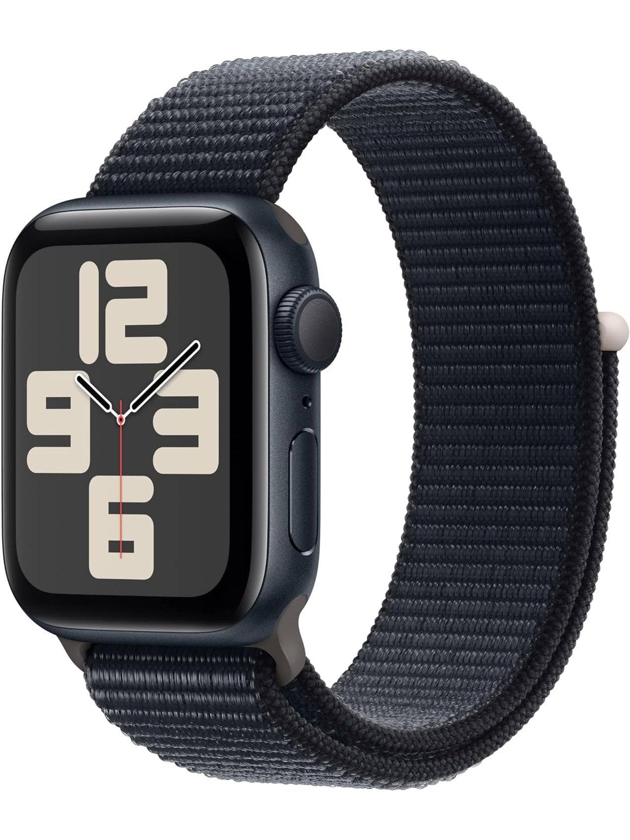 Apple Watch SE 2nd Gen GPS 40mm Smartwatch with Midnight Aluminum Case with Midnight Sport Loop. Fitness & Sleep Tracker, Crash Detection, Heart Rate Monitor, Carbon Neutral