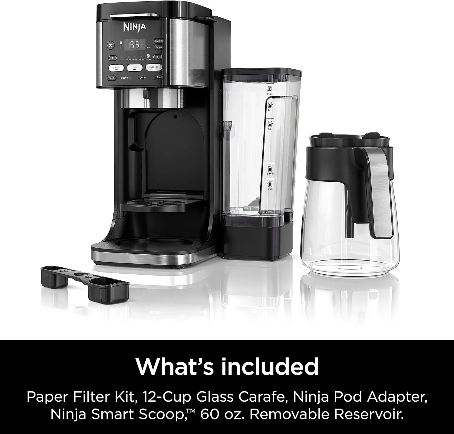 Ninja CFP101 DualBrew Hot & Iced Coffee Maker, Single-Serve, compatible with K-Cups & 12-Cup Drip Coffee Maker, Black - ANM Liquidation