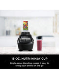 Ninja BL770 Mega Kitchen System, 1500W, 4 Functions for Smoothies, Processing, Dough, Drinks & More, with 72-oz.* Blender Pitcher, 64-oz. Processor Bowl, 2 16-oz. To-Go Cups & 2 Lids, Black