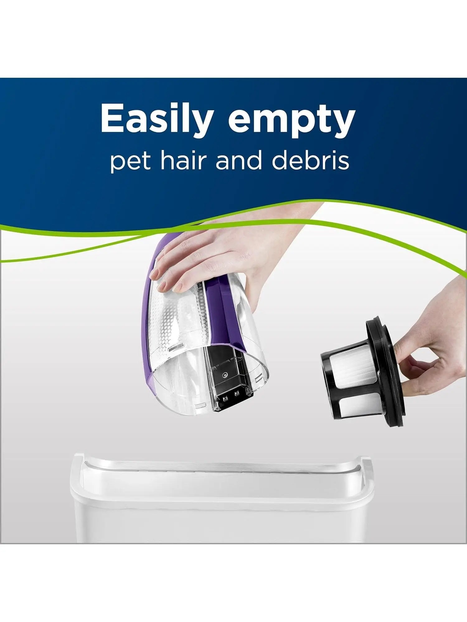 Bissell Pet Hair Eraser Lithium Ion Cordless Hand Vacuum, Purple