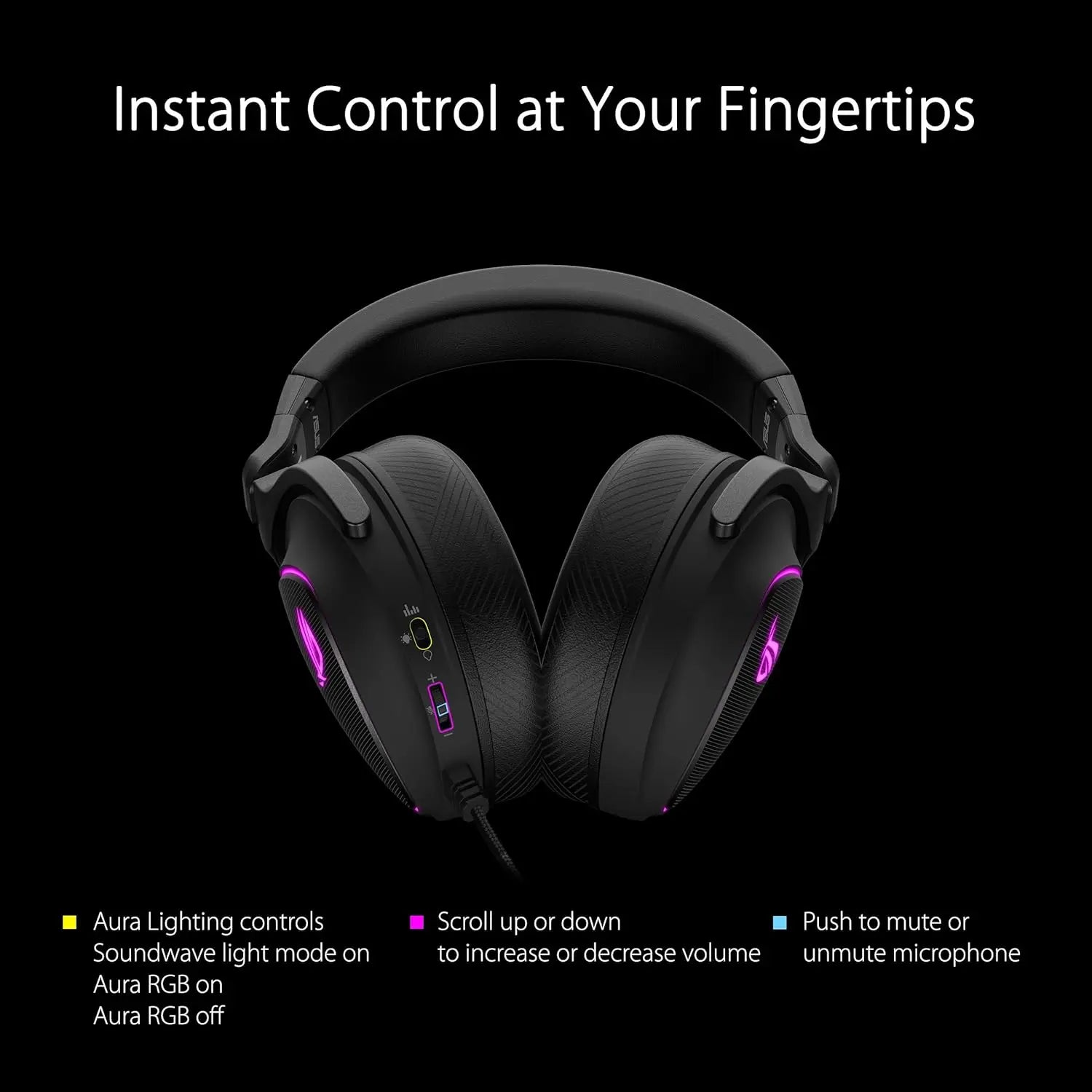 ASUS ROG Delta S Gaming Headset with USB-C | Ai Powered Noise-Canceling Microphone | Over-Ear Headphones for PC, Mac, Nintendo Switch, and Sony Playstation | Ergonomic Design , Black - ANM Liquidation