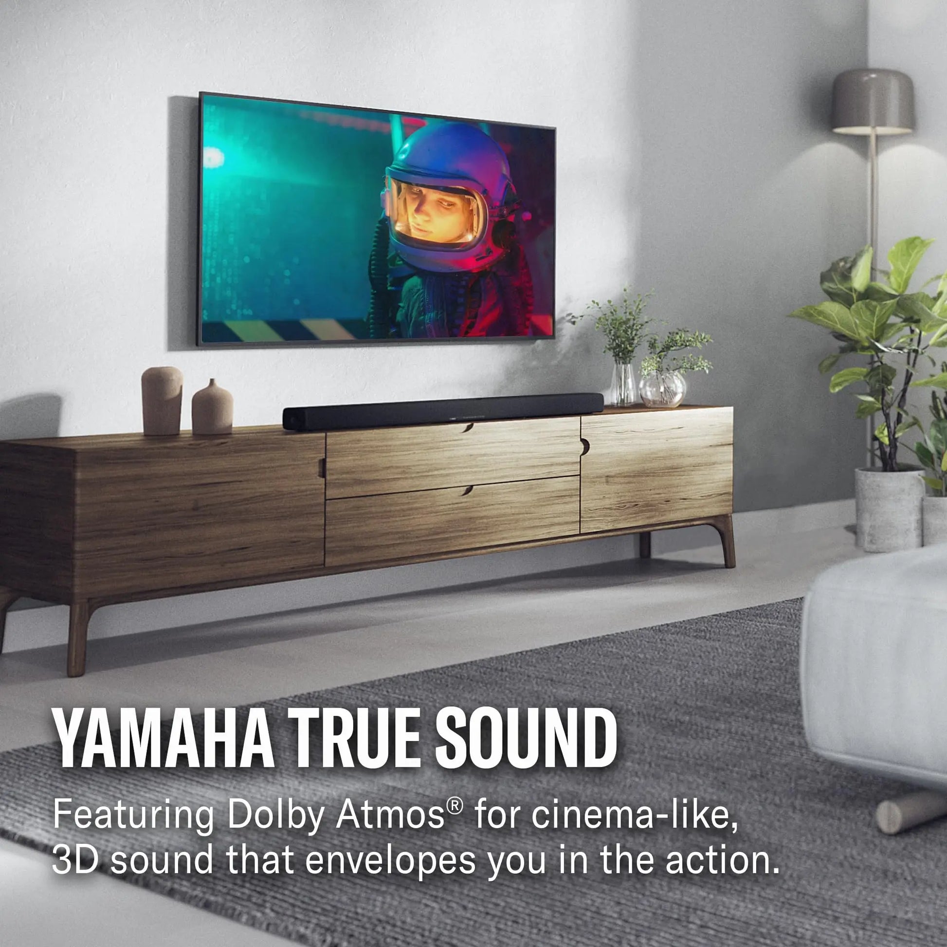 YAMAHA True X BAR 40A with Dolby Atmos, Built-in Subwoofers, and Alexa Built-in - Black - ANM Liquidation