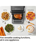 CHEFMAN Multifunctional Digital Air Fryer+ Rotisserie, Dehydrator, Convection Oven, 17 Touch Screen Presets Fry, Roast, Dehydrate, Bake, XL 10L Family Size, Auto Shutoff, Large Easy-View Window, Black ANM Liquidation