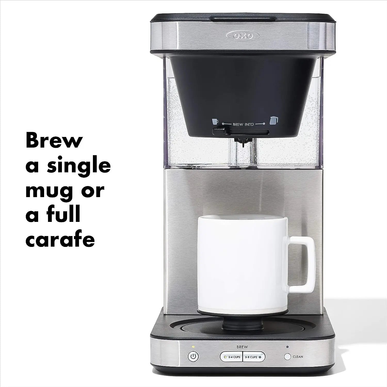 OXO Brew 8 Cup Coffee Maker, Stainless Steel,Black - ANM Liquidation