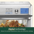 Cuisinart Air Fryer Toaster Oven, Digital Display, Digital 1800 Watt, Adjustable Temperature and Controls, Stainless Steel, TOA-65,Silver - ANM Liquidation