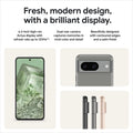 Google Pixel 8 - Unlocked Android Smartphone with Advanced Pixel Camera, 24-Hour Battery, and Powerful Security - Obsidian - 128 GB - ANM Liquidation