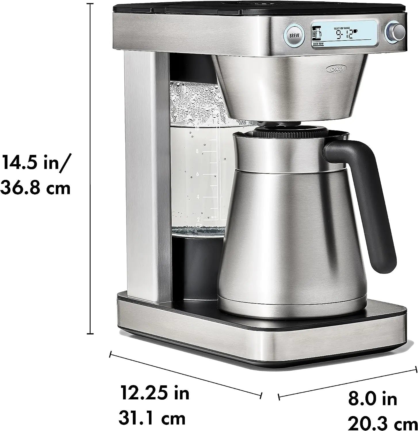 OXO Brew 12-Cup Coffee Maker With Podless Single-Serve Function,Silver - ANM Liquidation