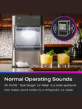 GE Profile Opal 2.0, Chewable Crunchable Countertop Nugget Ice Maker, Scoop included, 38 lbs in 24 hours, Pellet Ice Machine with WiFi & Smart Connected, Black Stainless Steel