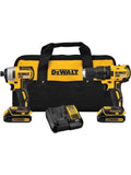 DEWALT 20V MAX Cordless Drill and Impact Driver, Power Tool Combo Kit with 2 Batteries and Charger (DCK240C2) - ANM Liquidation