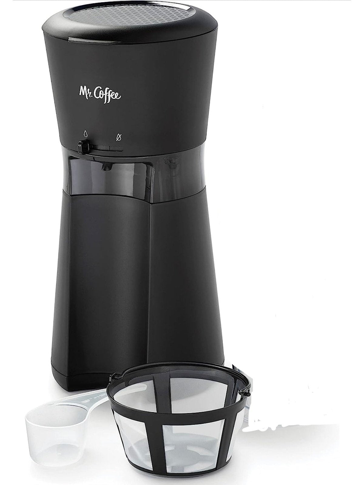 Mr. Coffee Iced Coffee Maker, Single Serve Machine with Reusable Coffee Filter, Black