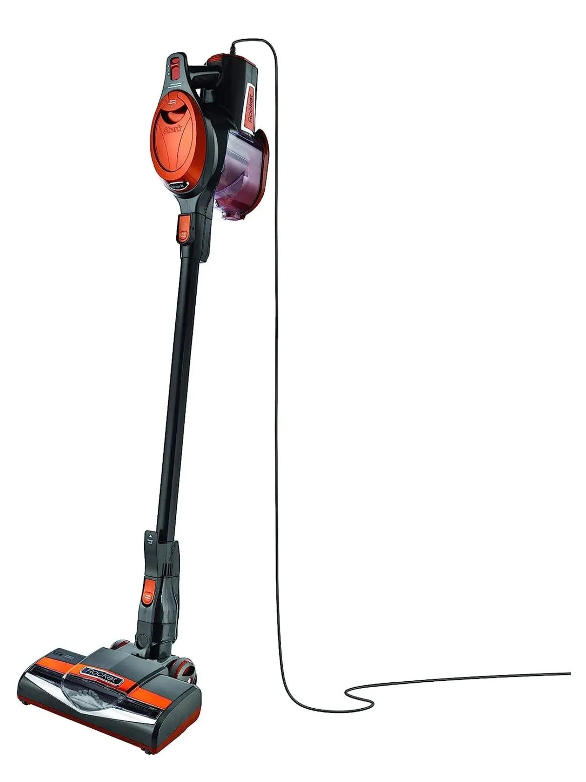 Shark Rocket HV302 Ultra-Light Corded Bagless Vacuum for Carpet and Hard Floor Cleaning with Swivel Steering, Orange