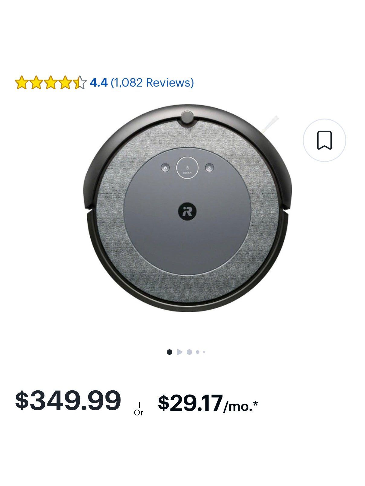 iRobot Roomba i3 EVO Wi-Fi Connected Robot Vacuum with Smart Mapping, Works with Google Renewed