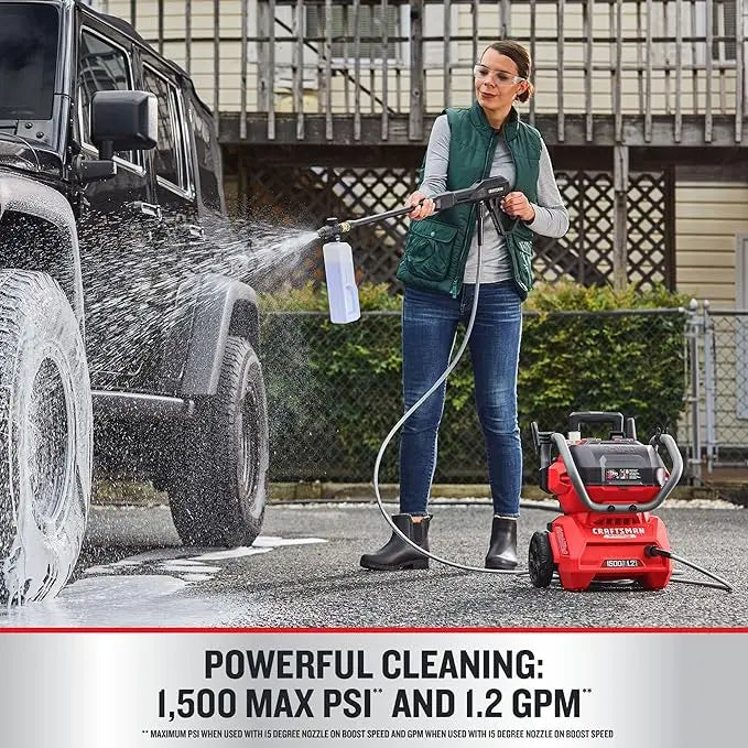 CRAFTSMAN V20 Brushless RP 1500 PSI 1.2-GPMs Cold Water Battery Pressure Washer with 3 Spray Tips 9 Ah (Battery and Charger Included) - ANM Liquidation