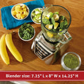 Oster Blender | Pro 1200 with Glass Jar, 24-Ounce Smoothie Cup, Brushed Nickel - ANM Liquidation