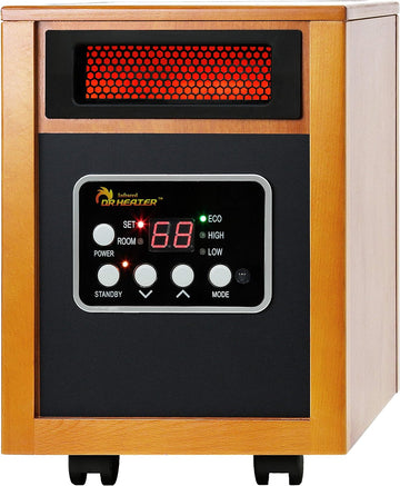 Dr Infrared Heater Portable Space Heater, Original, 1500-Watt, Cherry (Pack of 1) - ANM Liquidation