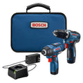 BOSCH CLPK22-120 12V Max Cordless 2-Tool 3/8 in. Drill/Driver and 1/4 in. Impact Driver Combo Kit with 2 Batteries, Charger and Case,Blue - ANM Liquidation