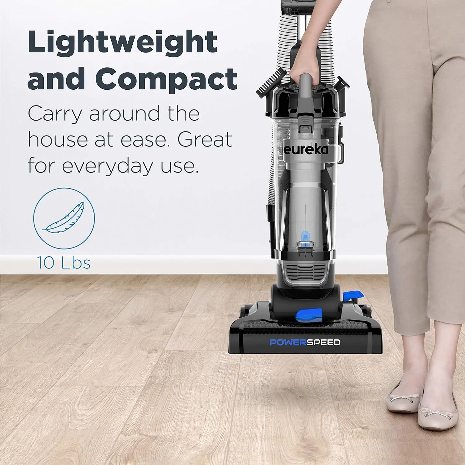 Eureka PowerSpeed Bagless Upright Vacuum Cleaner, Pet Turbo, Black - ANM Liquidation