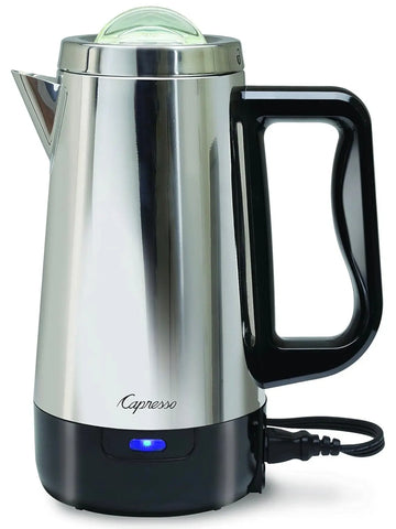 Capresso 8 Cup Perk, Coffee Maker, Metallic - ANM Liquidation