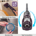 Kenmore Friendly Lightweight Bagless Compact Canister Vacuum, HEPA, Extended Telescoping Wand, Retractable Cord and 2 Cleaning Tools, Pet PowerMate + 2 Motor Power, Purple ANM Liquidation