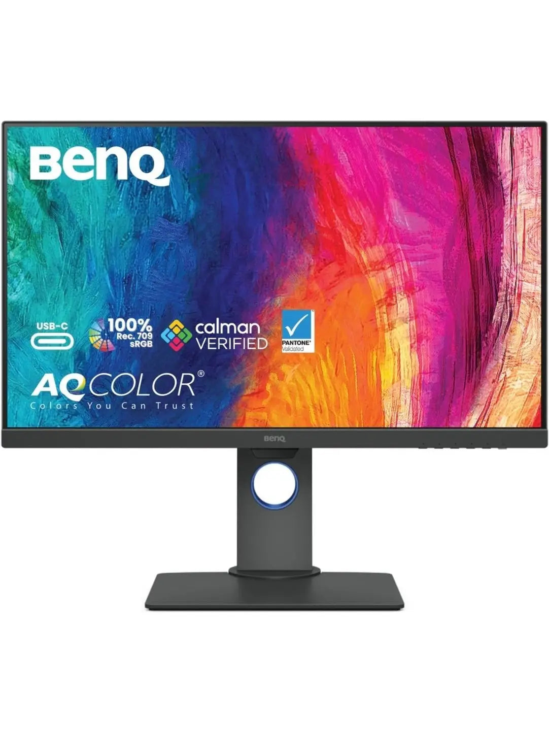 BenQ PD2705Q Mac-Ready Monitor 27” QHD 1440p | 100% Rec.709 & sRGB | IPS | DeltaE ≤3 | Calibration Report | ICC Sync | AQCOLOR | Pantone | Ergonomic | DisplayPort | USB-C 65W | USB Hub | Daisy Chain