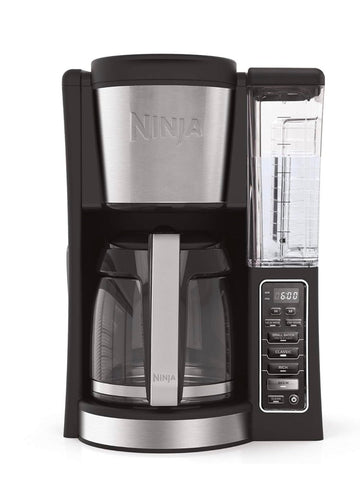 Ninja 12-Cup Programmable Coffee Maker with Classic and Rich Brews, 60 oz. Water Reservoir, and Thermal Flavor Extraction CE201 , Black/Stainless Steel