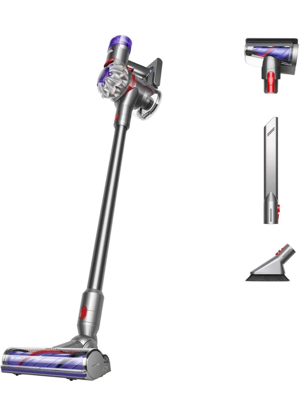 Dyson V7 Plus Cordless Vacuum, Silver/Nickel