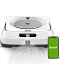 iRobot Braava Jet M6 6110 Ultimate Robot Mop- Wi-Fi Connected, Precision Jet Spray, Smart Mapping, Works with Alexa, Ideal for Multiple Rooms, Recharges and Resumes, White, Braava M6