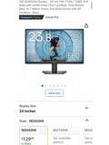 Dell SE2422HX Monitor - 24 inch FHD 1920 × 1080 16:9 Ratio with Comfortview TUV-Certified , 75Hz Refresh Rate, 16.7 Million Colors,