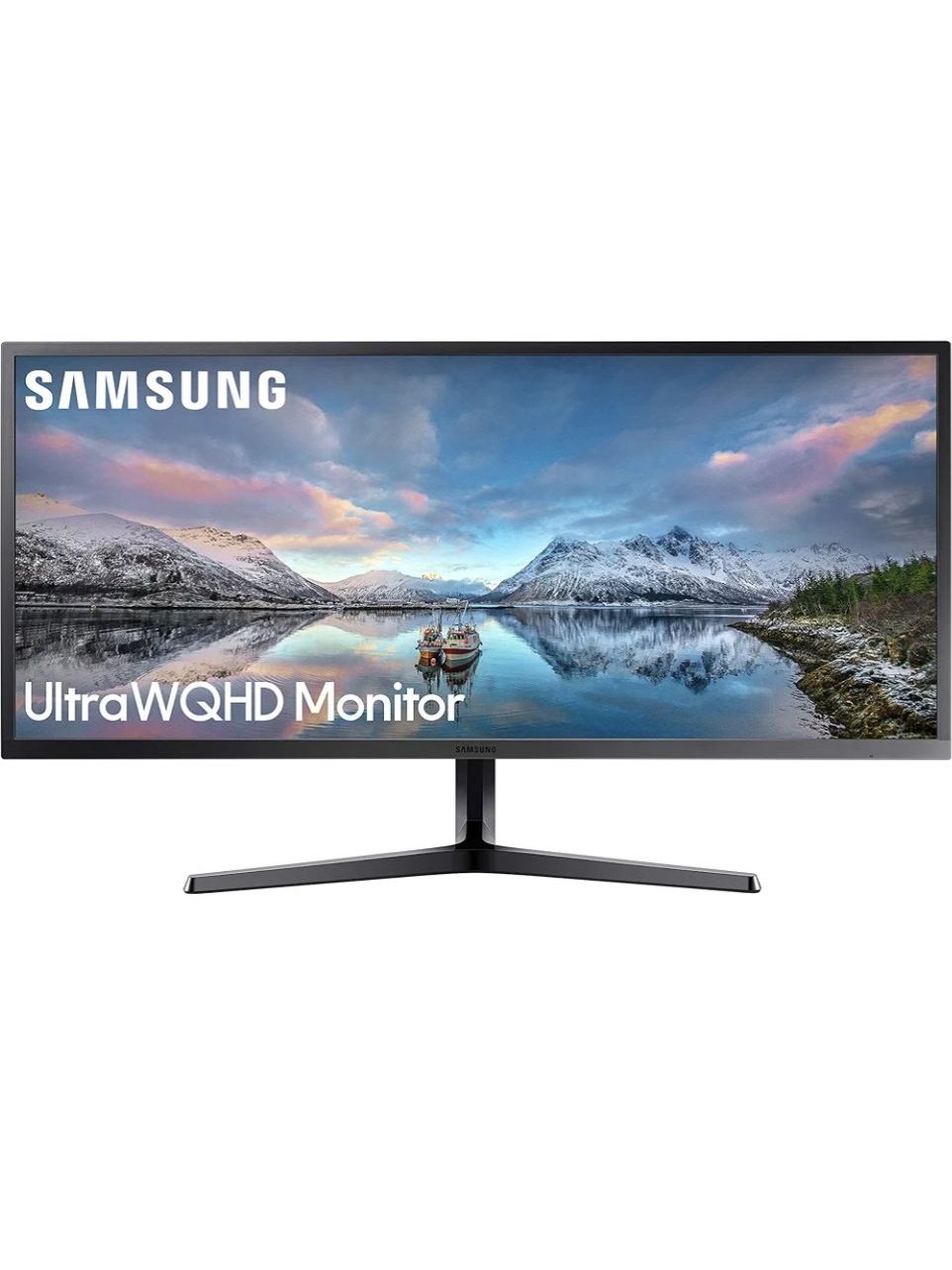 SAMSUNG 34-Inch SJ55W Ultrawide Gaming Monitor 75Hz Refresh, WQHD Computer Monitor, 3440 x 1440p Resolution, 4ms Response, FreeSync, Split Screen, HDMI, Black