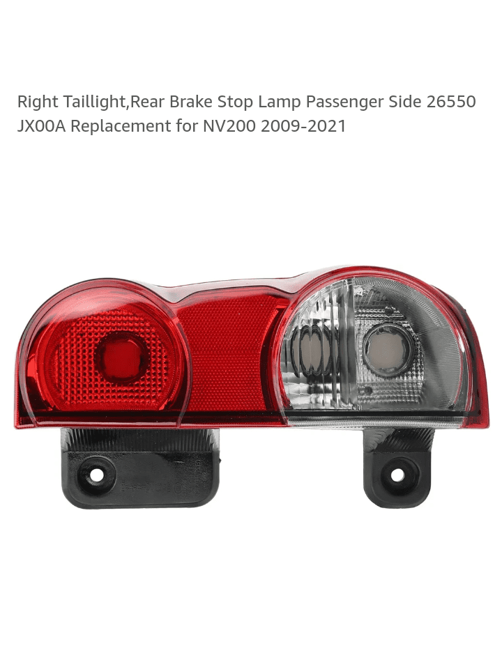 Right Taillight,Rear Brake Stop Lamp Passenger Side 26550 JX00A Replacement for NV200 2009-2021