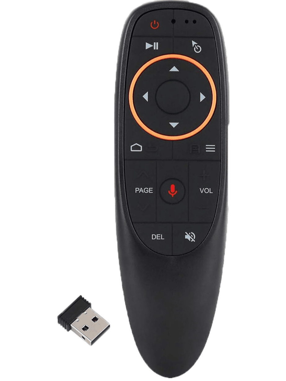 EASYTONE Air Mouse Remote Control, 2.4 GHz Wireless Voice Remote Control with IR Learning, Wireless Connection via USB Receiver Air Mouse for PC Android TV Box Laptop Projector Windows Android Mac OS