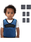 Compression Vest for Kids Ages 1 to 3 Weight Vest for Child with 6 Removable Weights Pressure Undershirt for Children with Autism, ADHD, SPD, Mood, Sensory