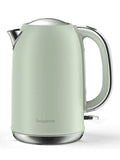 Electric Tea Kettle, Longdeem 1.7L Stainless Steel Water Boiler & Heater, 1500 Watts for Fast Boiling, Auto-Shutoff and Boil-Dry Protection, Cordless Serving with LED Light, Pastel Green