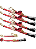 4 Pack Car Tie Down with Snap Hooks - 2