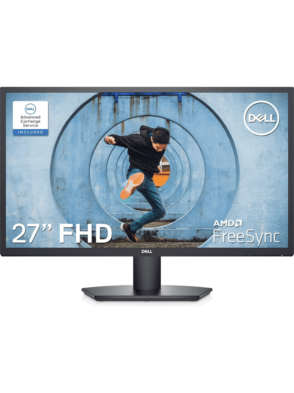 Dell SE2722HX Monitor - 27 inch FHD 1920 x 1080 16:9 Ratio with Comfortview TUV-Certified , 75Hz Refresh Rate, 16.7 Million Colors, Anti-Glare Screen with 3H Hardness - Black