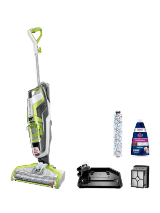 BISSELL CrossWave Floor and Area Rug Cleaner, Wet-Dry Vacuum with Bonus Brush-Roll and Extra Filter, 1785A , Green