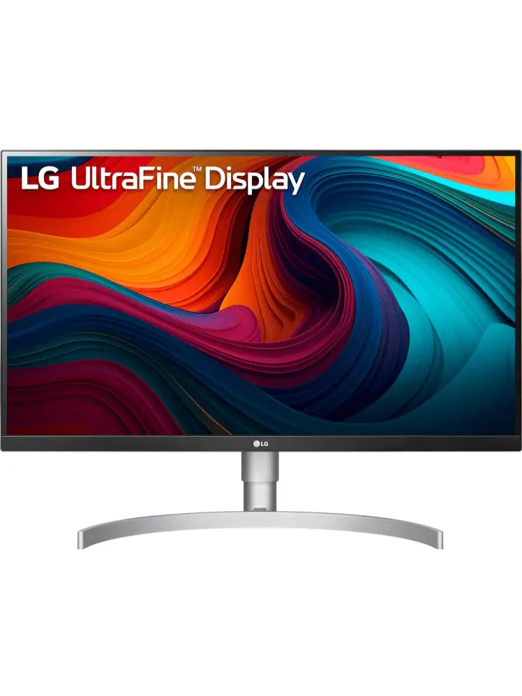 LG UltraFine UHD 27-Inch 4K UHD 2160p Computer Monitor 27UN850-W, IPS with VESA DisplayHDR 400, AMD FreeSync, and USB-C, White,Silver