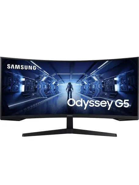 SAMSUNG 34" Odyssey G5 Ultra-Wide Gaming Monitor with 1000R Curved Screen, 165Hz, 1ms, FreeSync Premium, WQHD, LC34G55TWWNXZA, 2020, Black