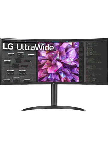 LG UltraWide QHD 34-Inch Curved Computer Monitor 34WQ73A-B, IPS with HDR 10 Compatibility, Built-In-KVM, and USB Type-C, Black