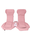 2-Pack Leather Front Seat Covers, Universal Fit Car Seat Protectors, Waterproof Automotive Seat Covers for Sedans, SUVs and Trucks Pink